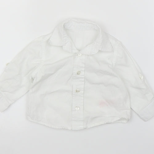 Mothercare Boys White   Basic Button-Up Size 3-6 Months