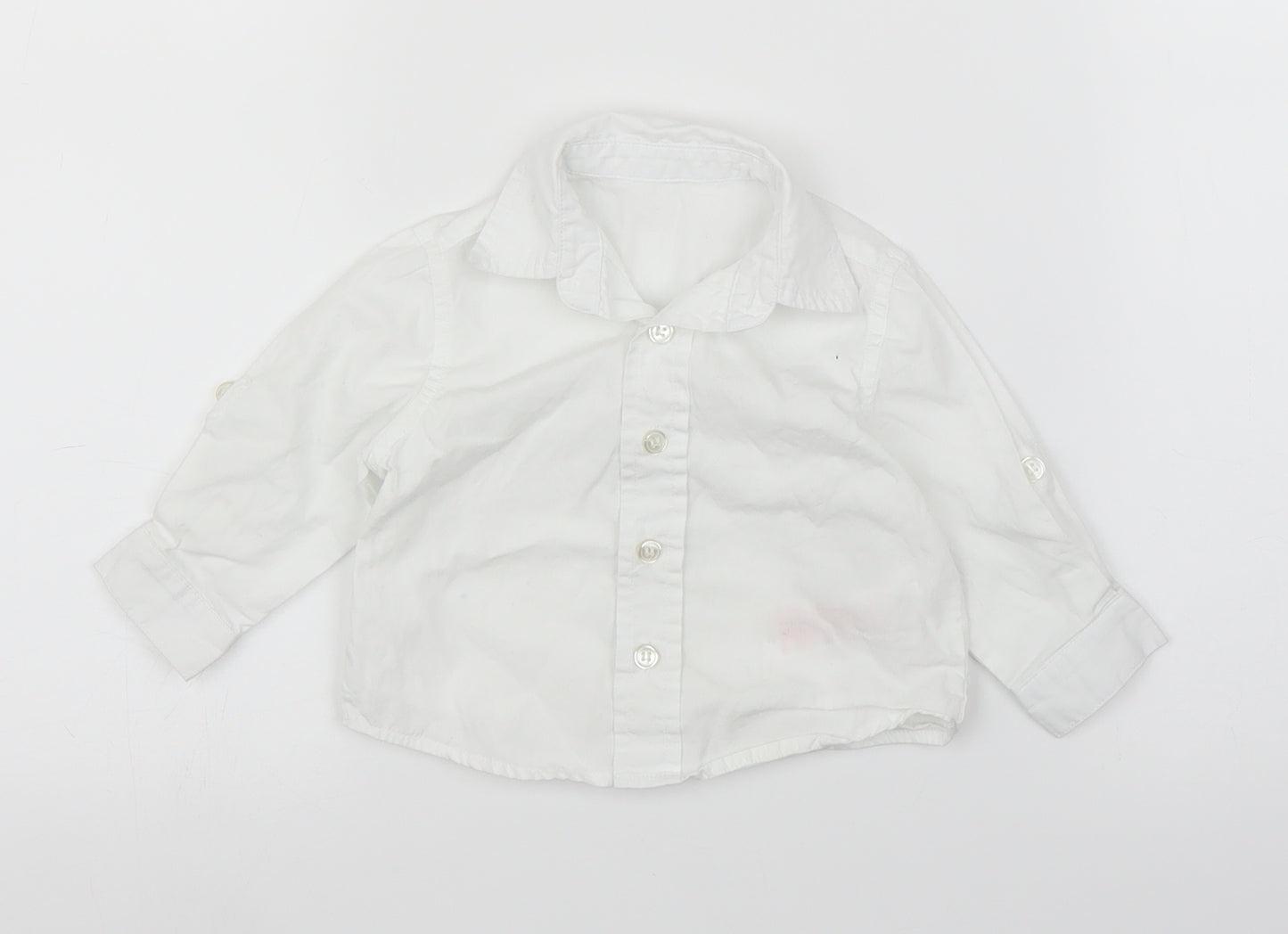 Mothercare Boys White   Basic Button-Up Size 3-6 Months