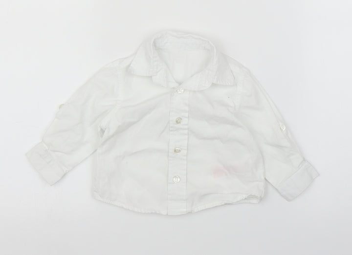 Mothercare Boys White   Basic Button-Up Size 3-6 Months