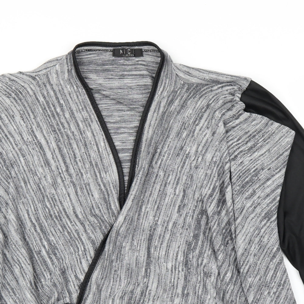Nice Womens Grey   Cardigan Jumper Size M