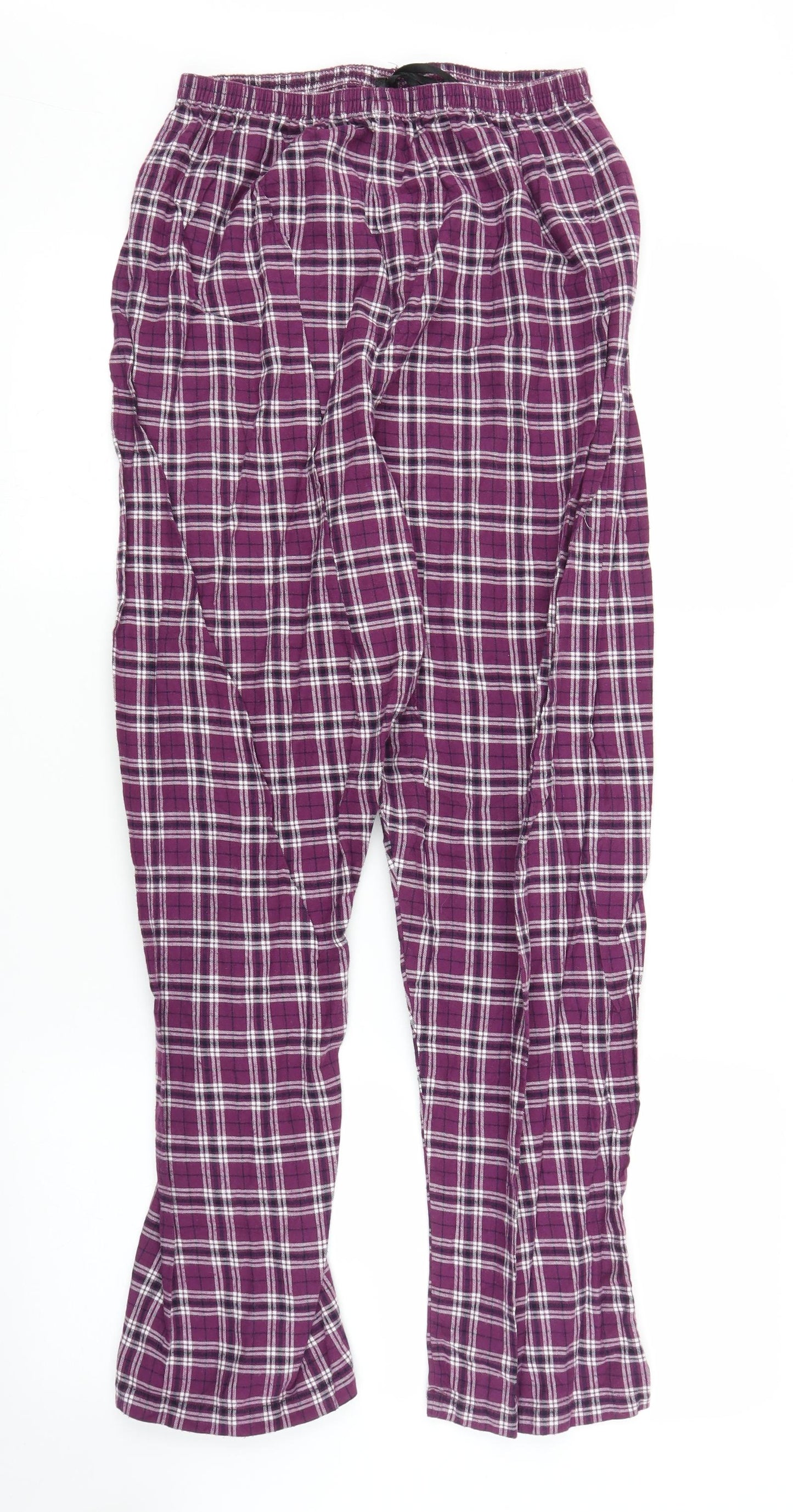 BHS Girls Purple Plaid  Capri Pyjama Pants Size 12-13 Years