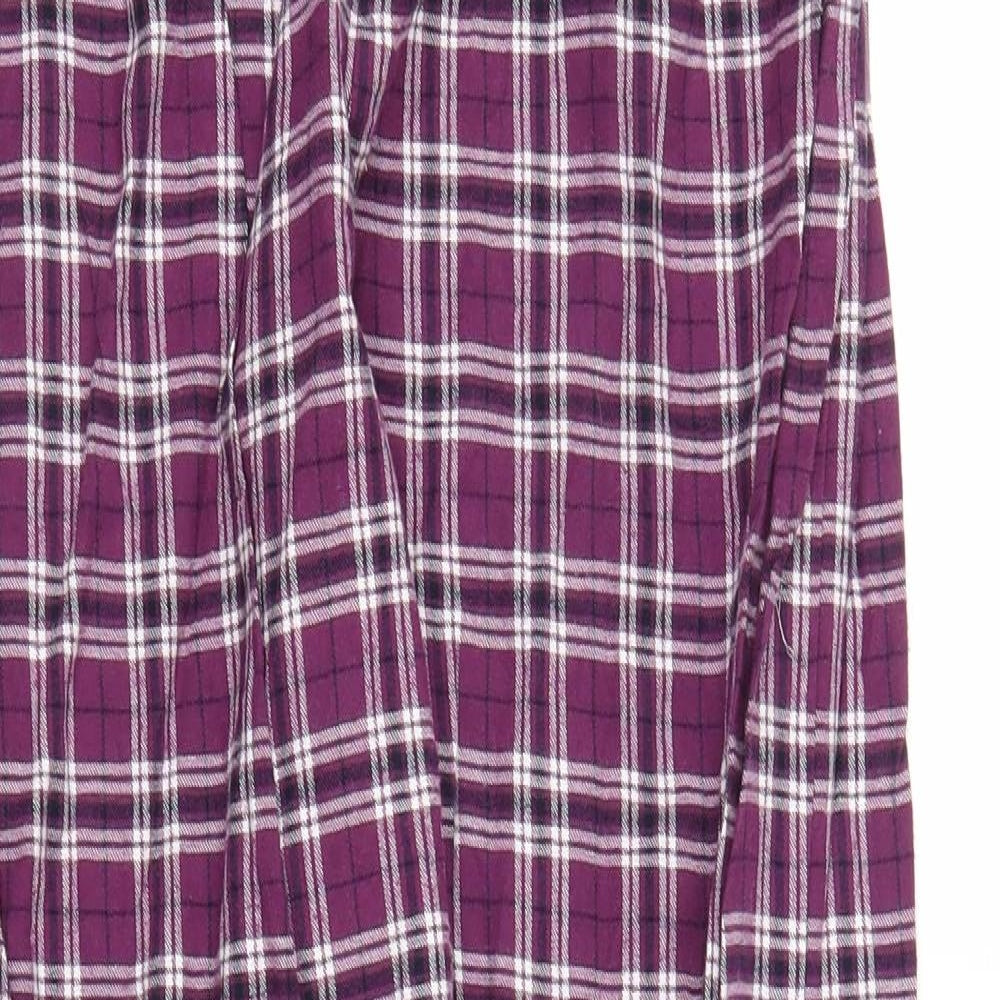 BHS Girls Purple Plaid  Capri Pyjama Pants Size 12-13 Years
