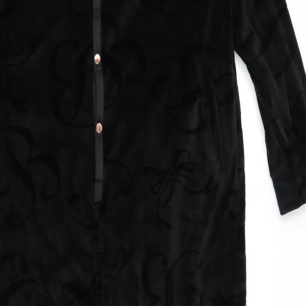 Ted Baker Womens Black Solid  Chemise One Piece Size M