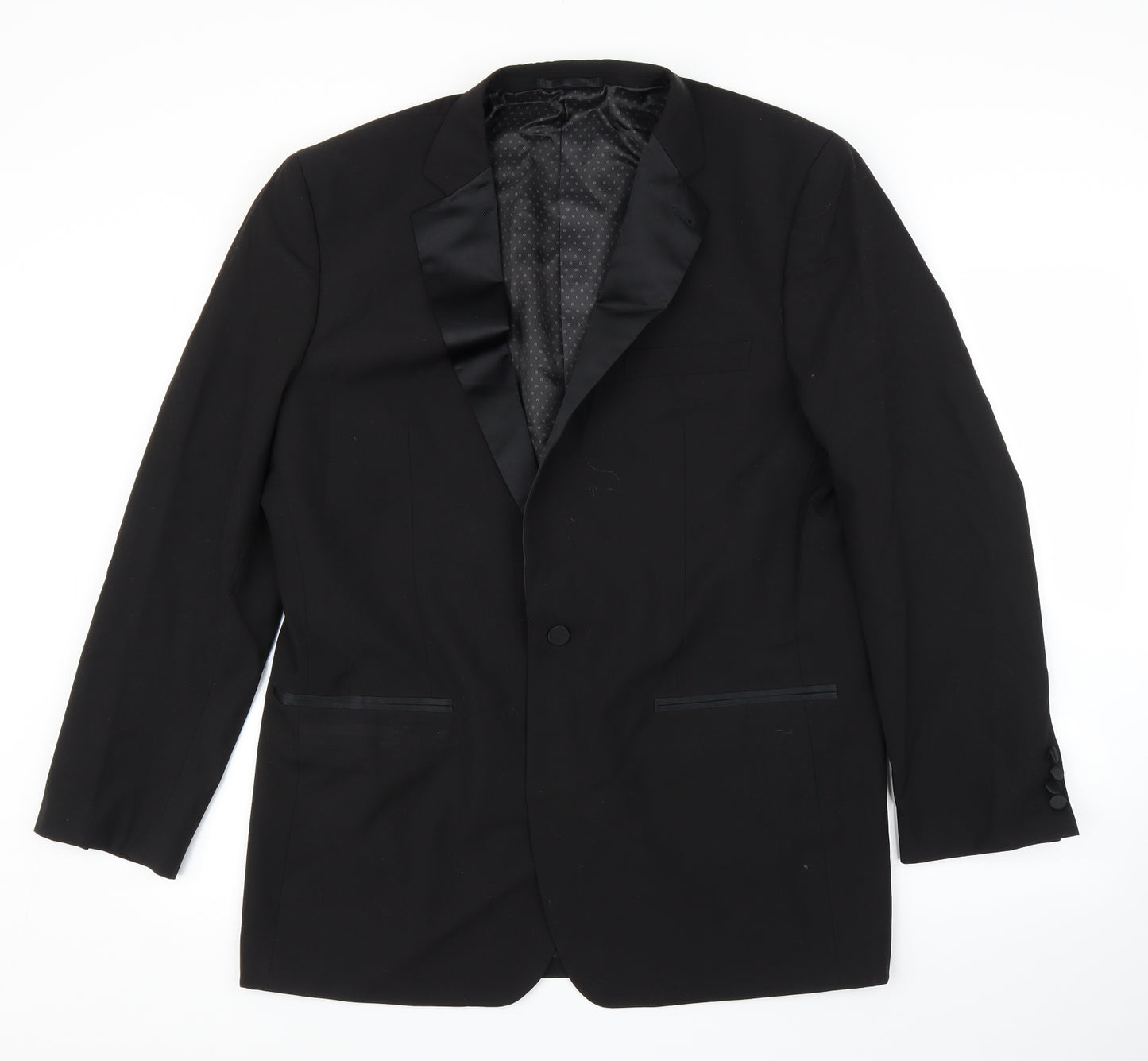Limited Collection Mens Black   Jacket Suit Jacket Size 42