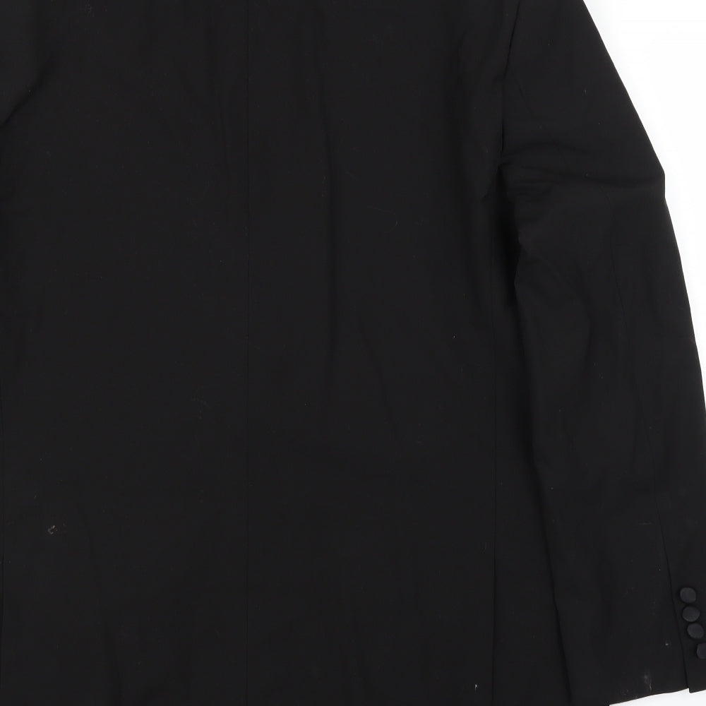Limited Collection Mens Black   Jacket Suit Jacket Size 42