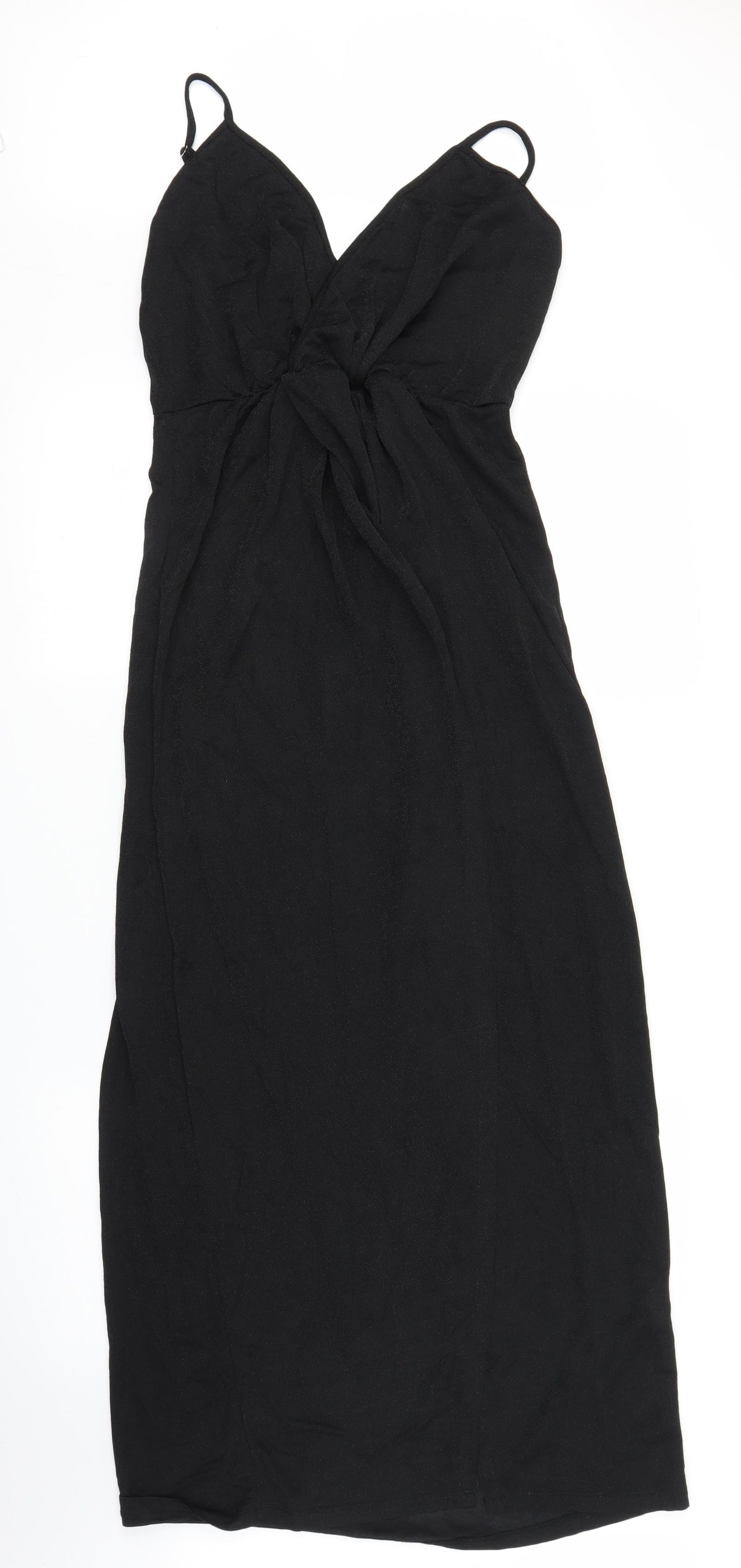 JCL Womens Black   Slip Dress  Size M  - Split down front