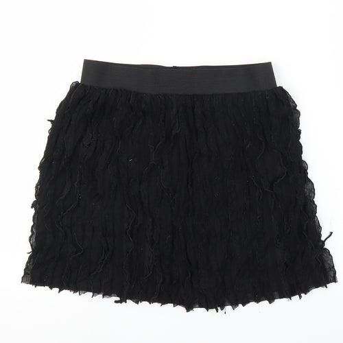 Preworn Womens Black   A-Line Skirt Size S