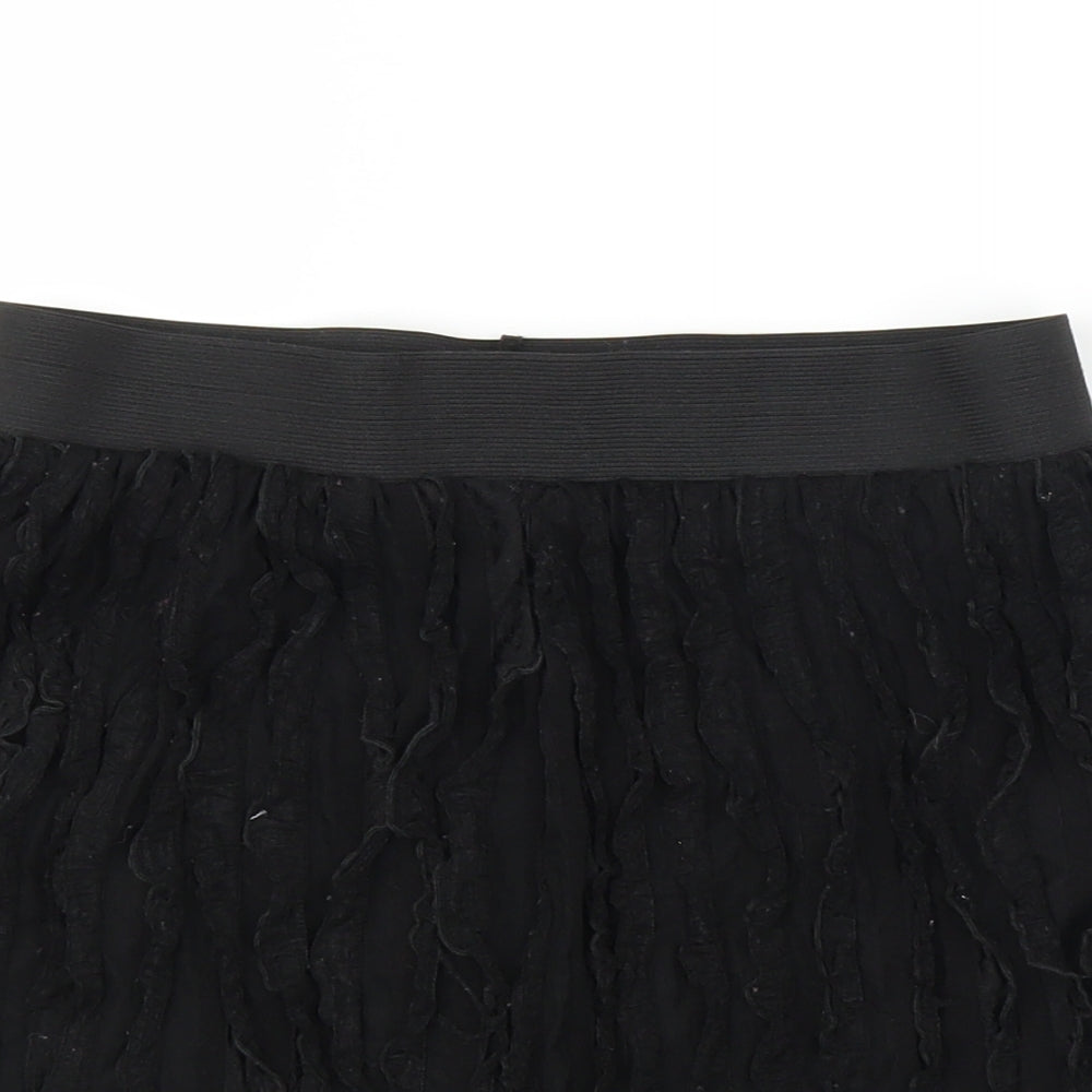 Preworn Womens Black   A-Line Skirt Size S