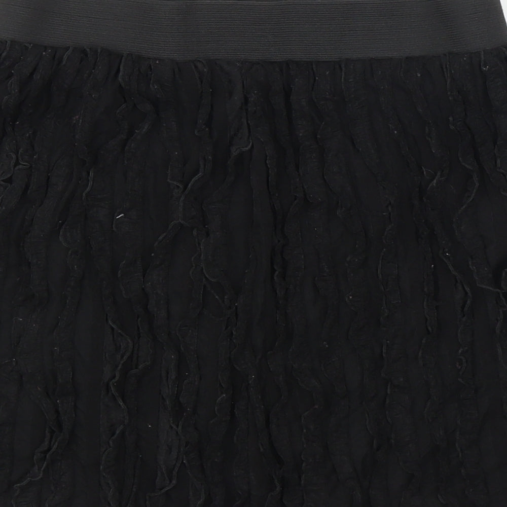Preworn Womens Black   A-Line Skirt Size S