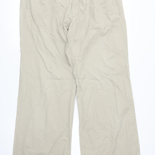 Preworn Womens Beige   Carpenter Trousers Size L L28 in