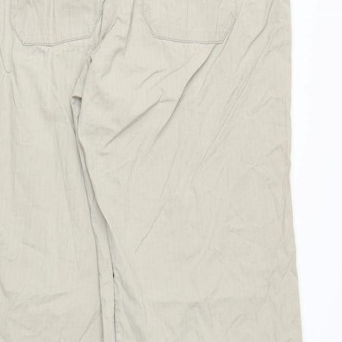 Preworn Womens Beige   Carpenter Trousers Size L L28 in
