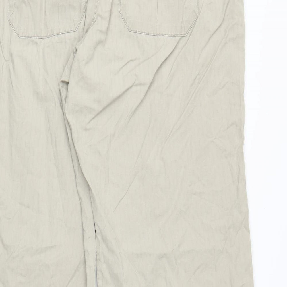 Preworn Womens Beige   Carpenter Trousers Size L L28 in
