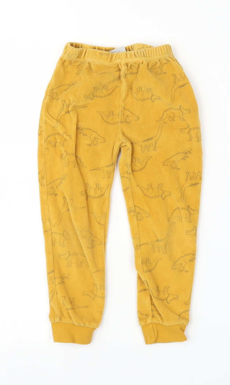 Zara Boys Yellow   Sweatpants Trousers Size 4-5 Years - Dinosaur