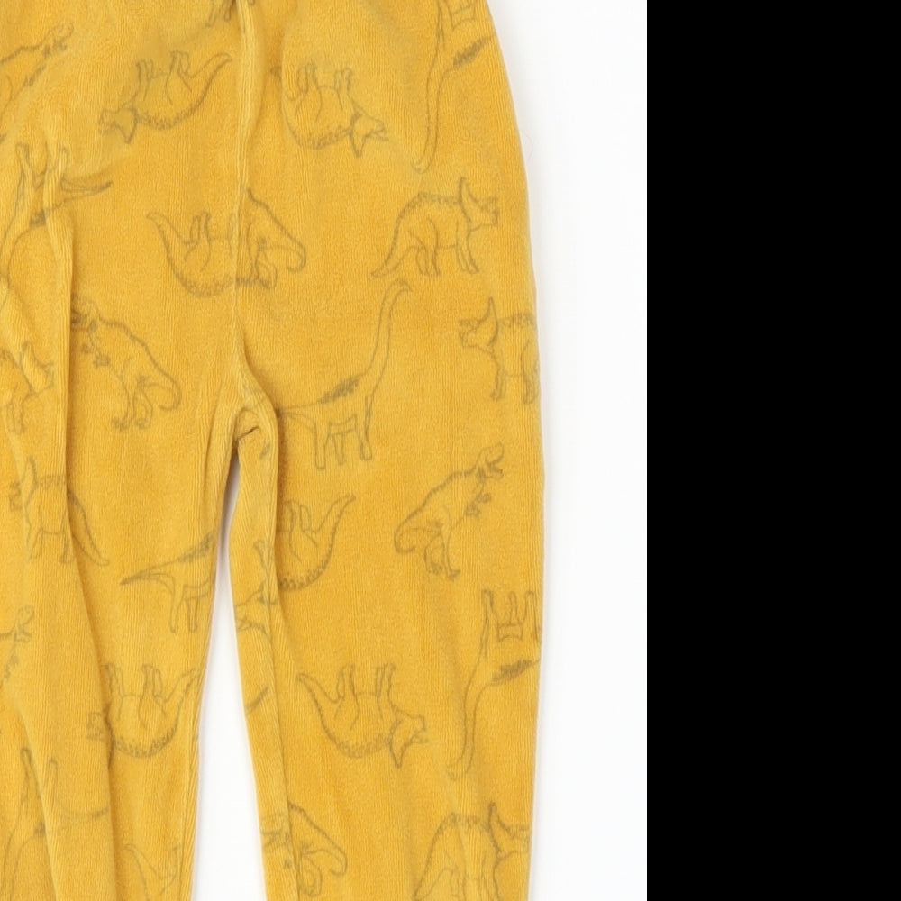 Zara Boys Yellow   Sweatpants Trousers Size 4-5 Years - Dinosaur
