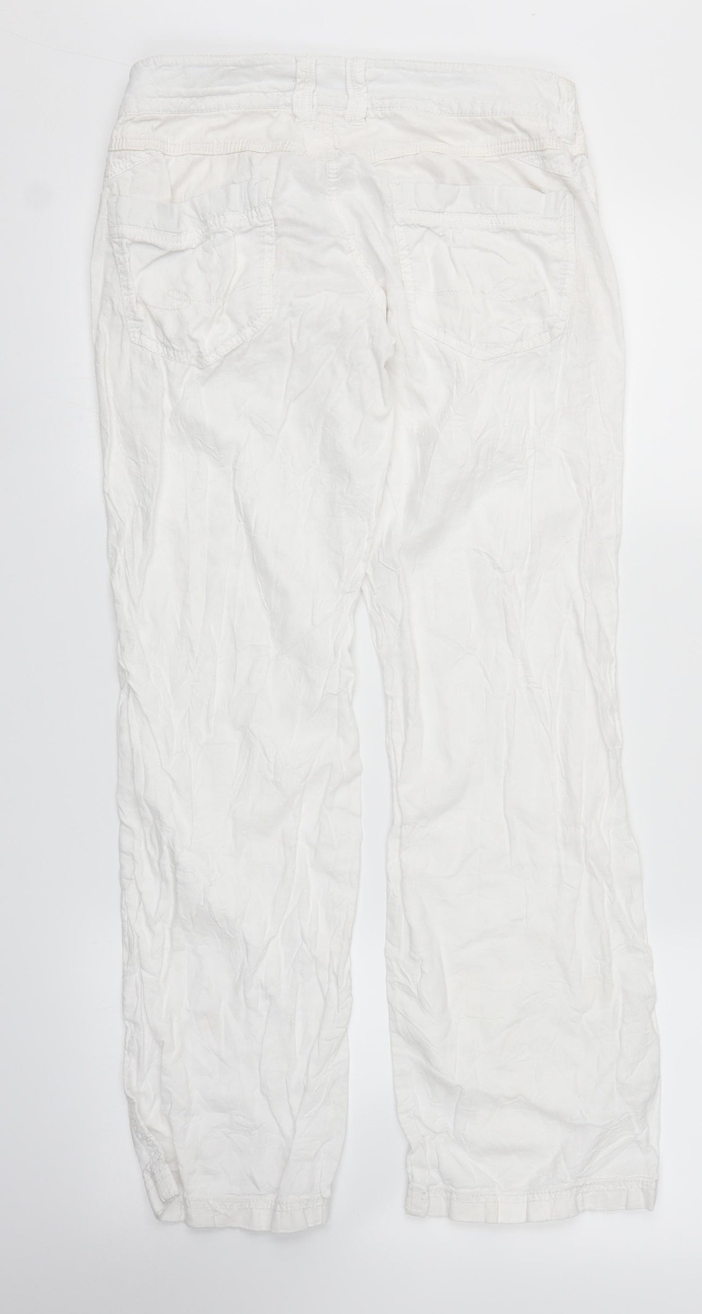EDC Womens White   Trousers  Size 8 L25 in