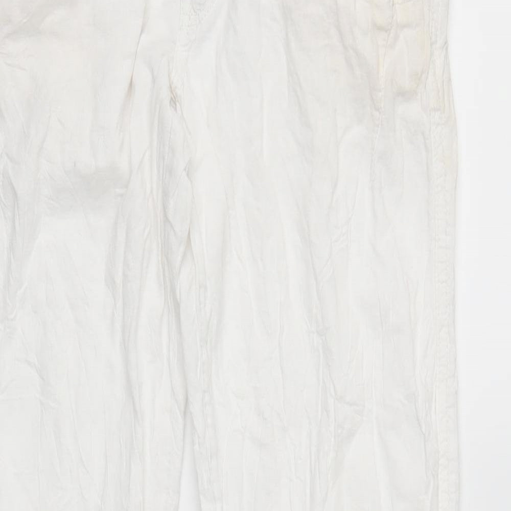 EDC Womens White   Trousers  Size 8 L25 in