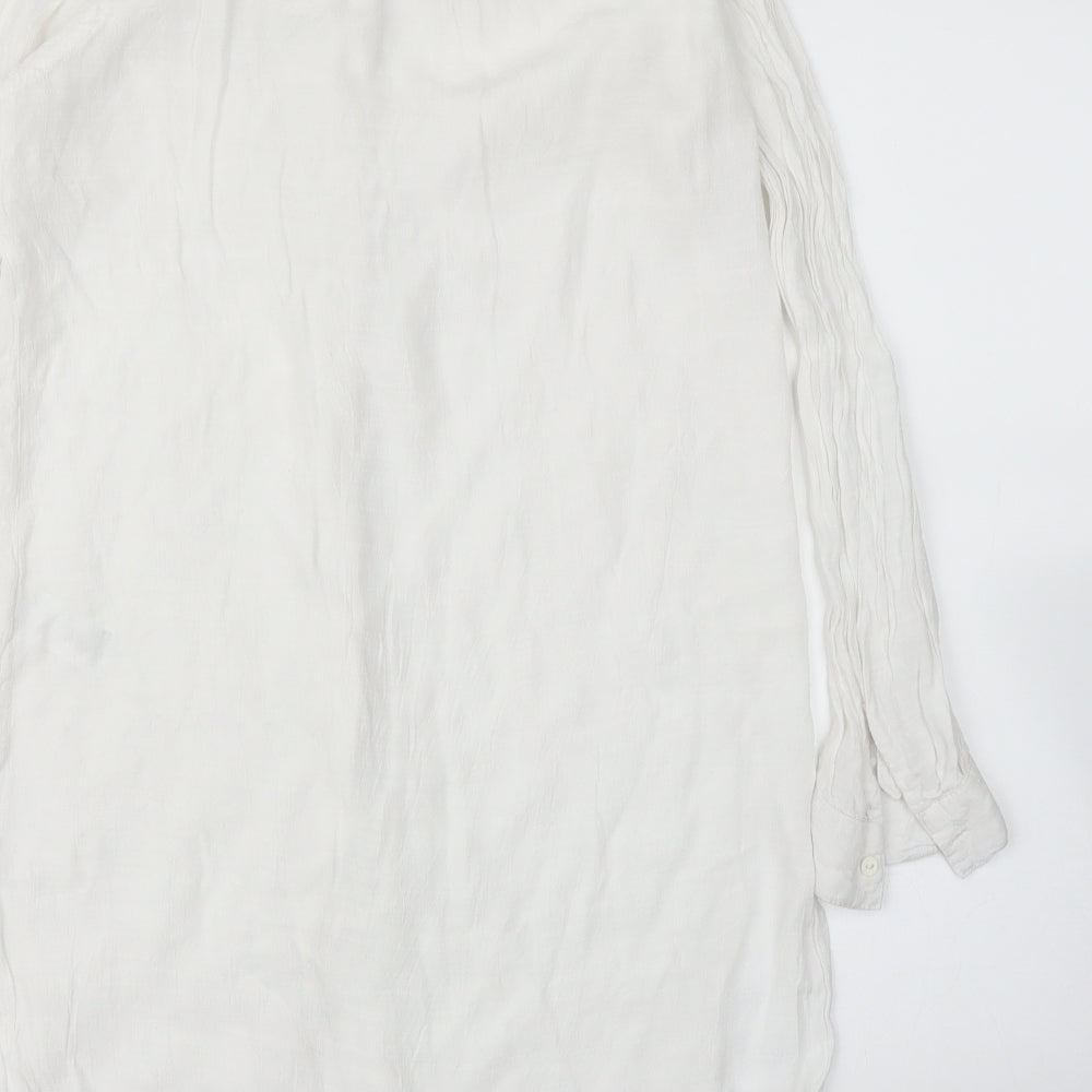 F&F Womens White   Shirt Dress  Size 12