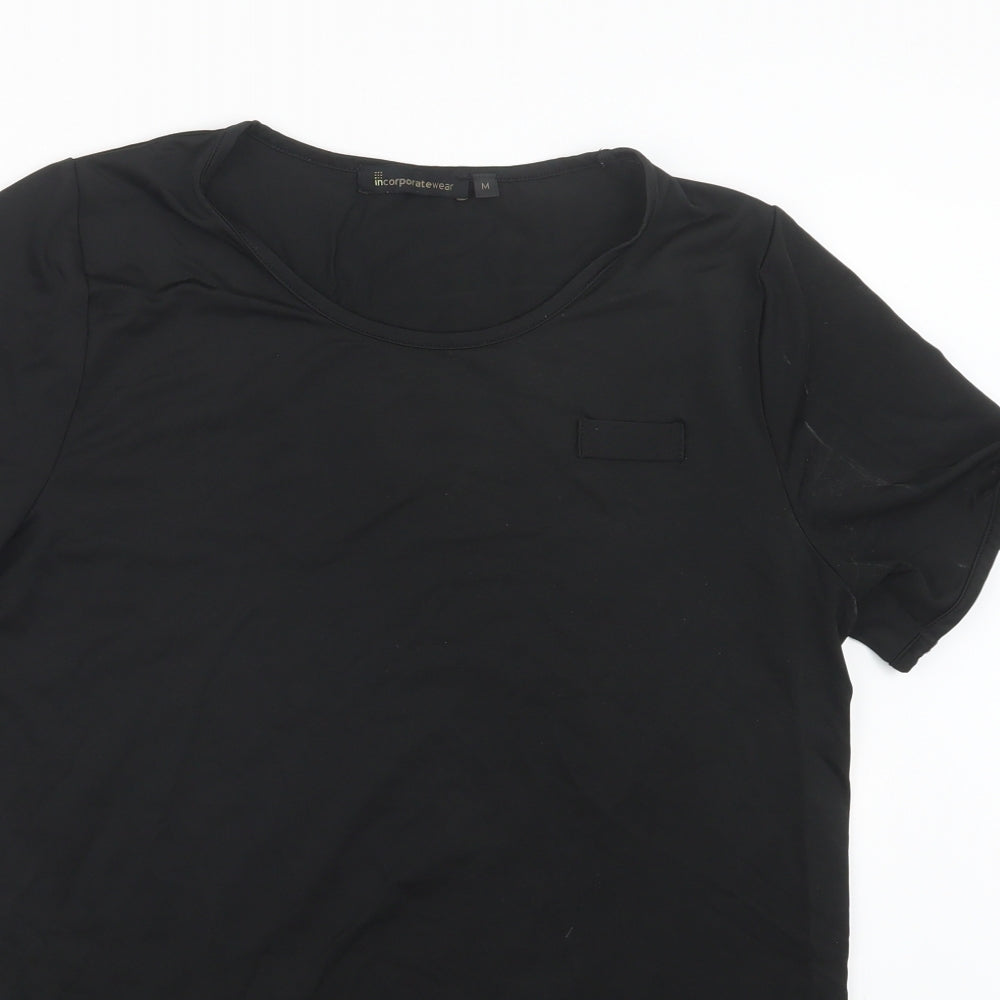 Incorporatewear Womens Black   Basic T-Shirt Size M