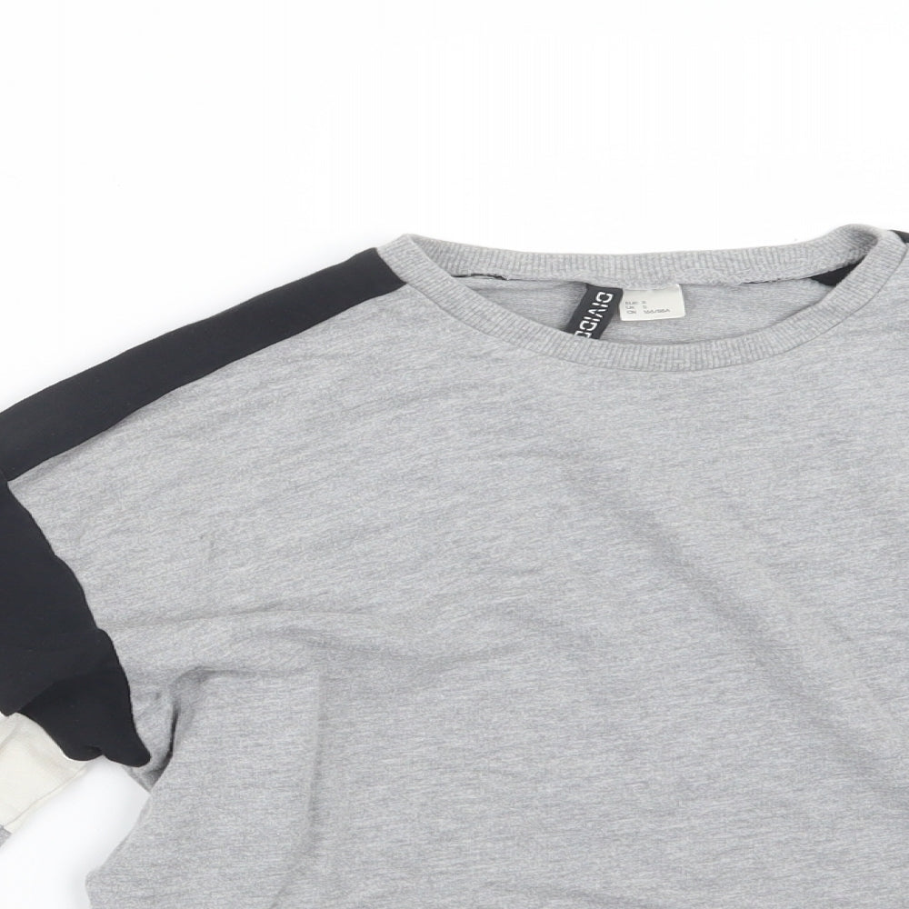 Divided by H&M Womens Grey   Pullover Jumper Size S  - Cropped