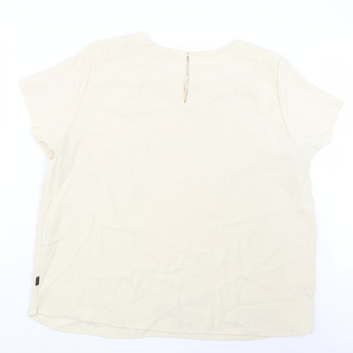 Incorporatewear Womens Ivory   Basic T-Shirt Size 24