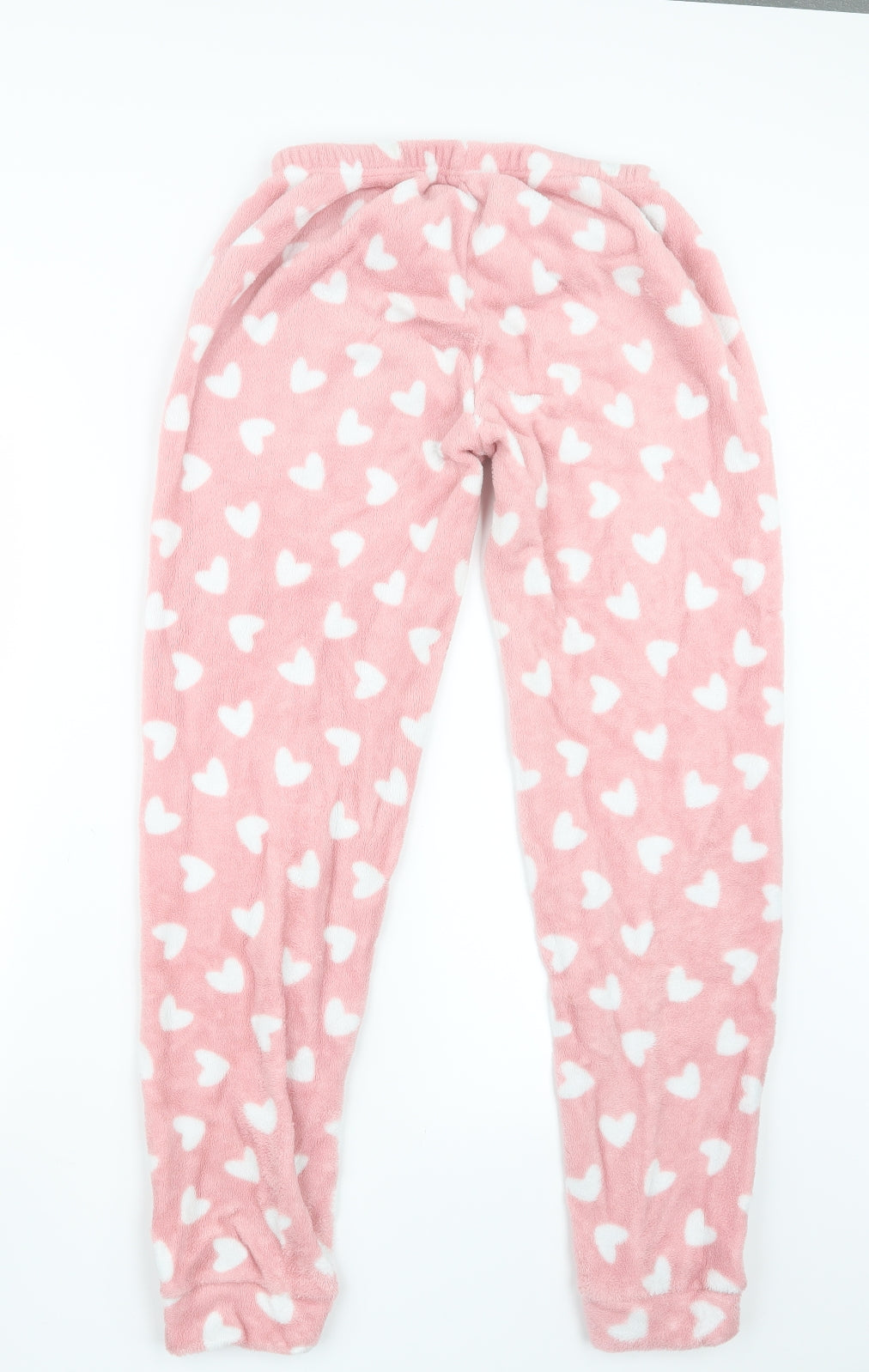 Matalan Womens Pink Geometric  Capri Pyjama Pants Size S  - Heart Print