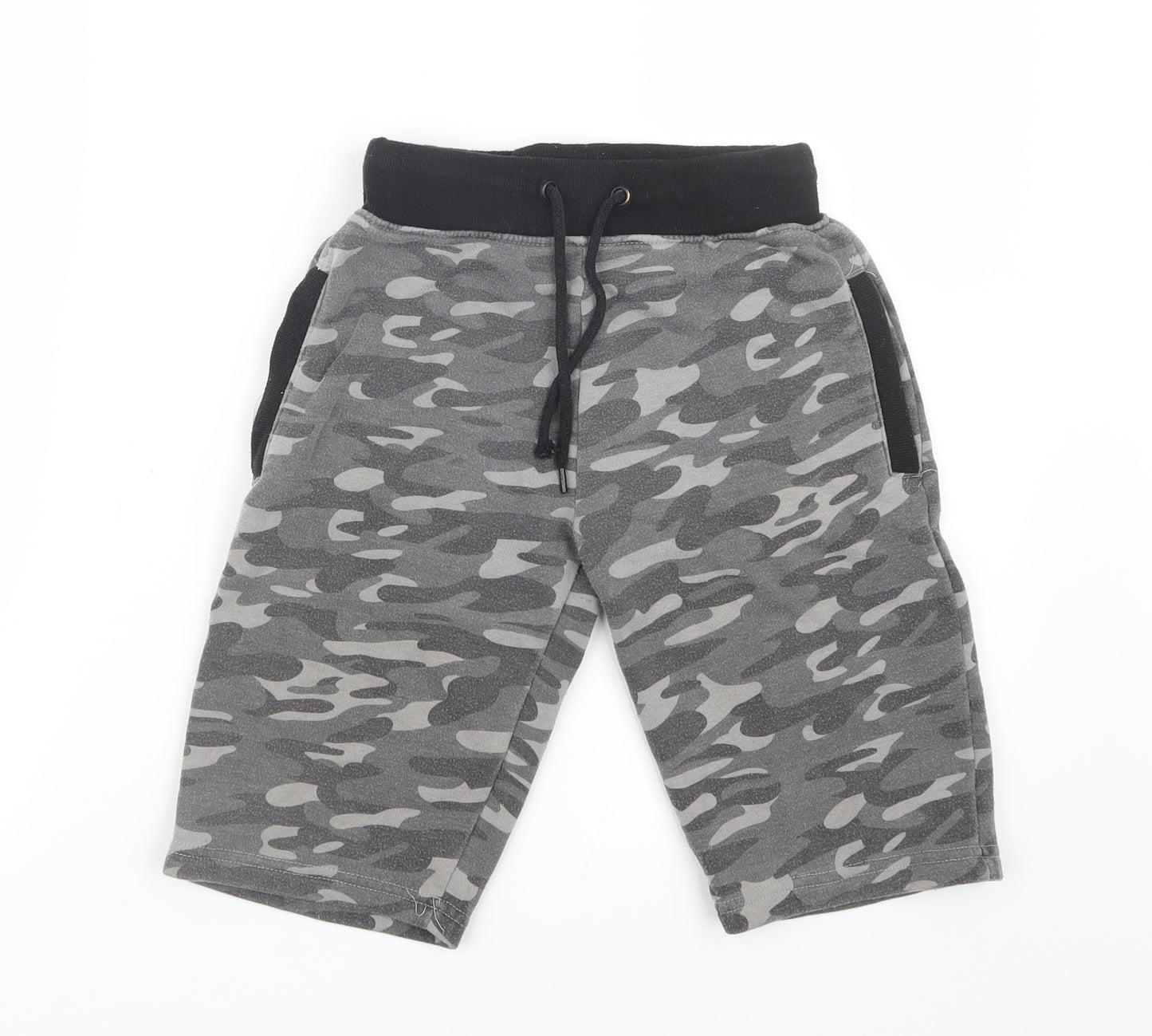Primark Boys Grey Camouflage  Cargo Shorts Size 10-11 Years