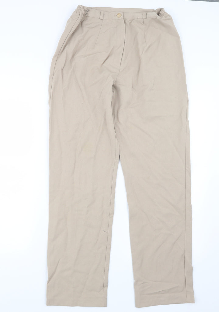 VINCI Womens Beige   Trousers  Size 12 L31 in