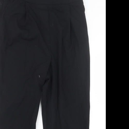 Marks and Spencer Womens Black   Trousers  Size 14 L25 in - Short Leg