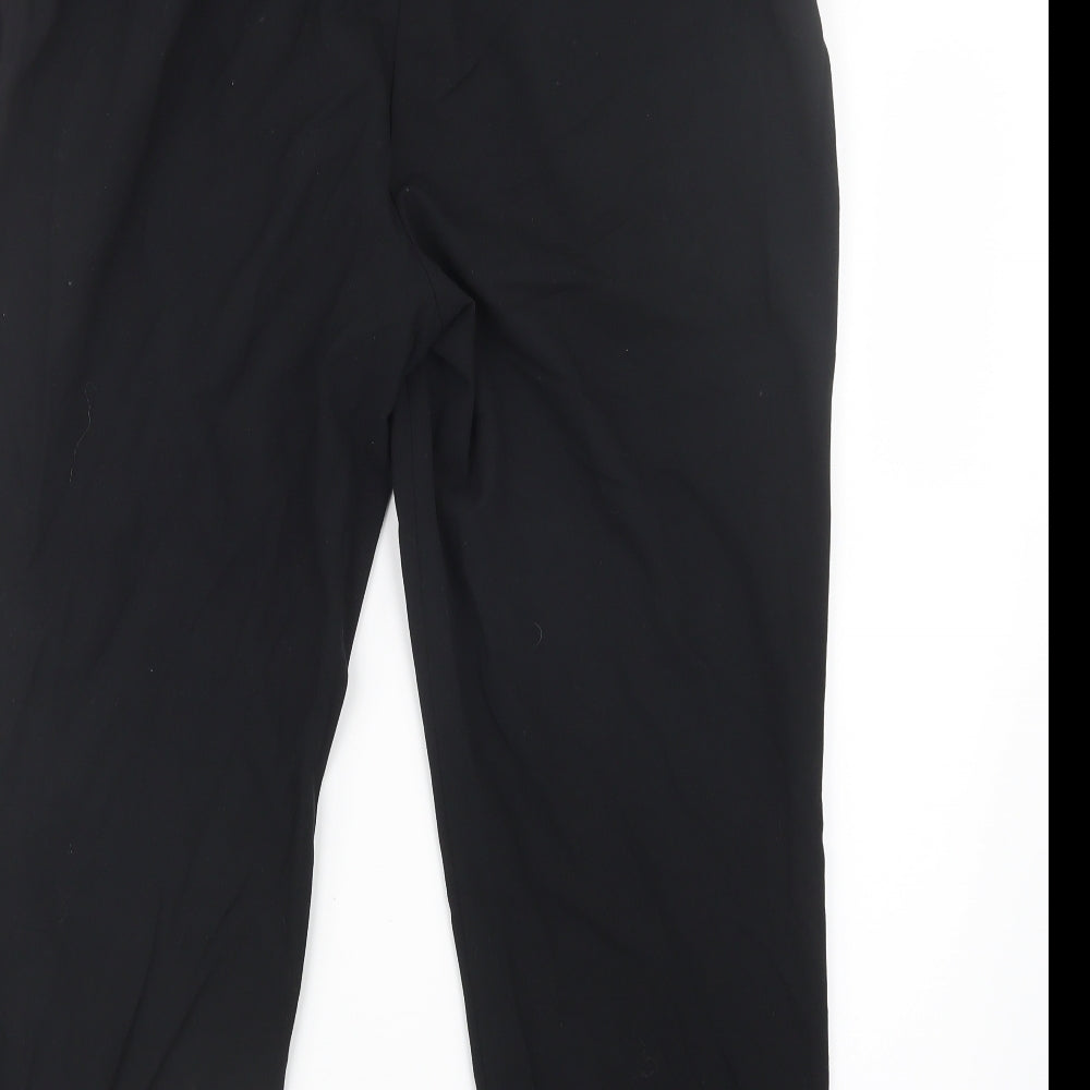 Marks and Spencer Womens Black   Trousers  Size 14 L25 in - Short Leg
