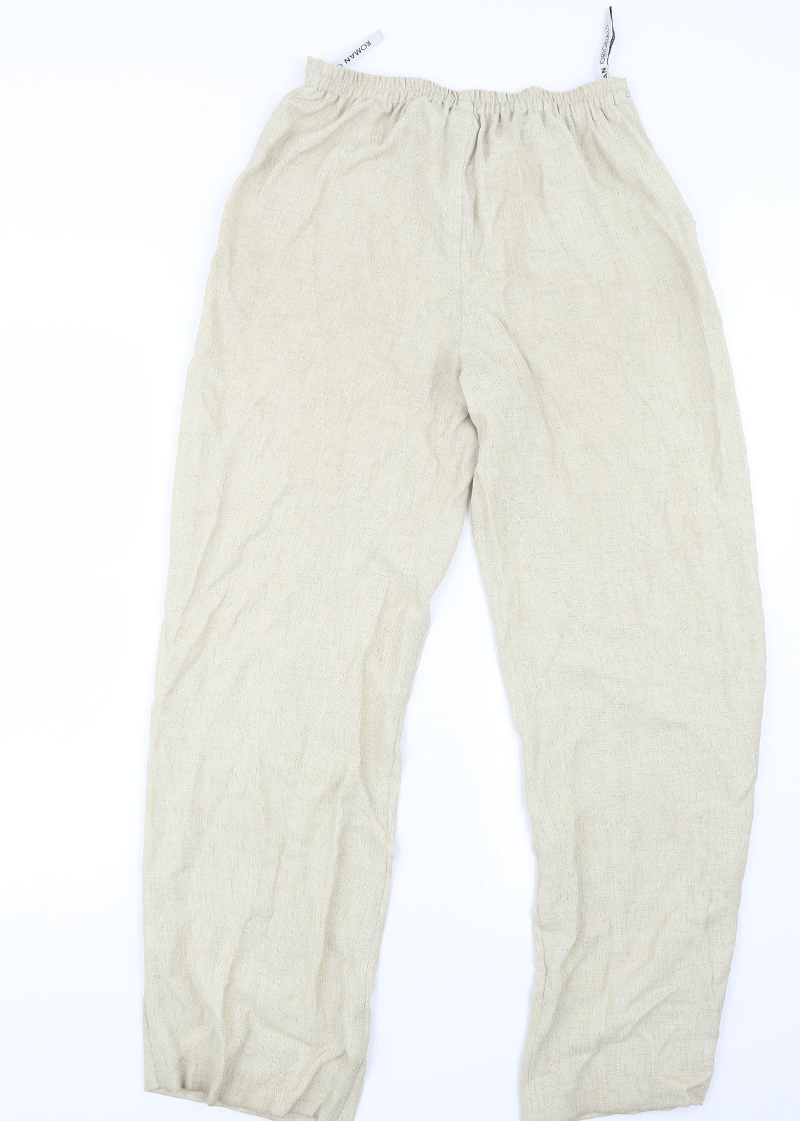 Roman Womens Ivory   Trousers  Size 12 L30 in