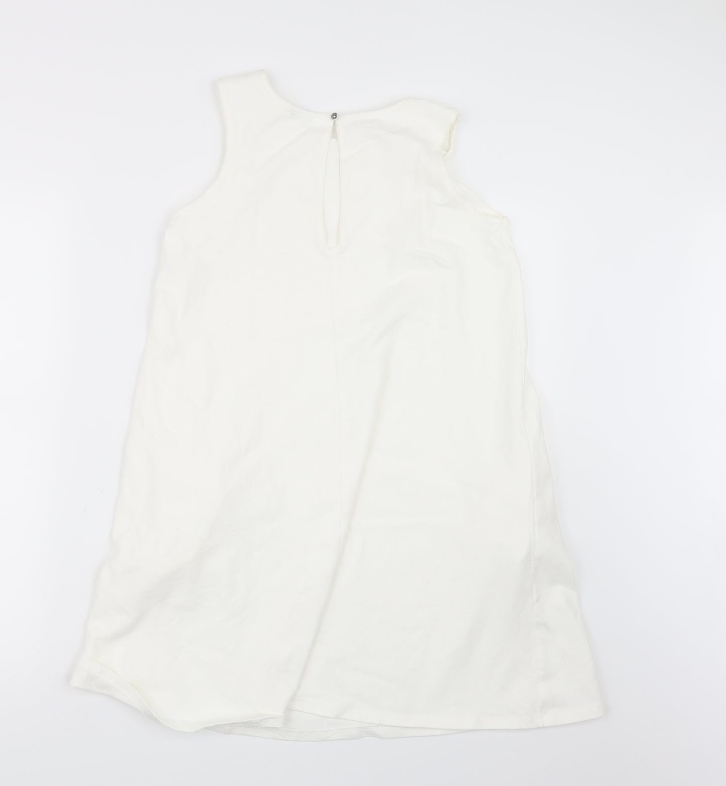 United Colors of Benetton Womens White   Basic T-Shirt Size XS