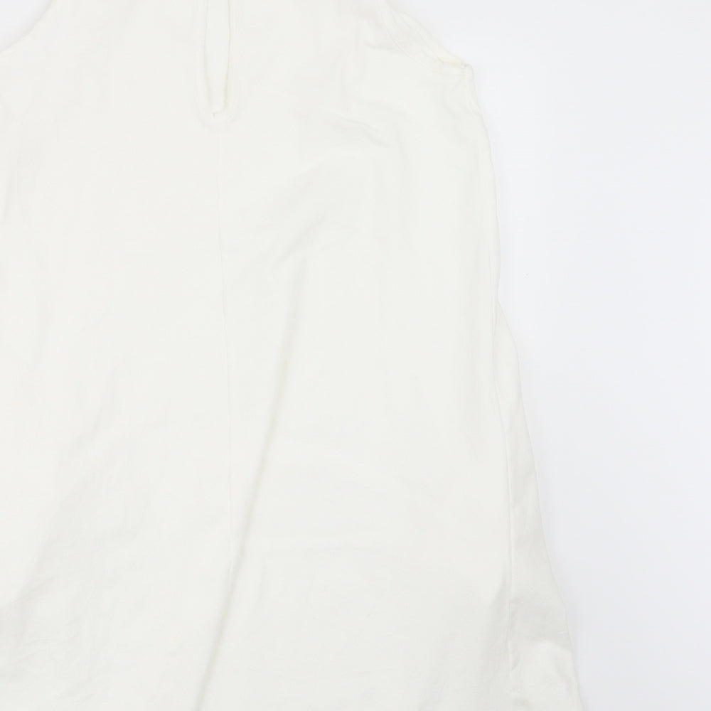 United Colors of Benetton Womens White   Basic T-Shirt Size XS