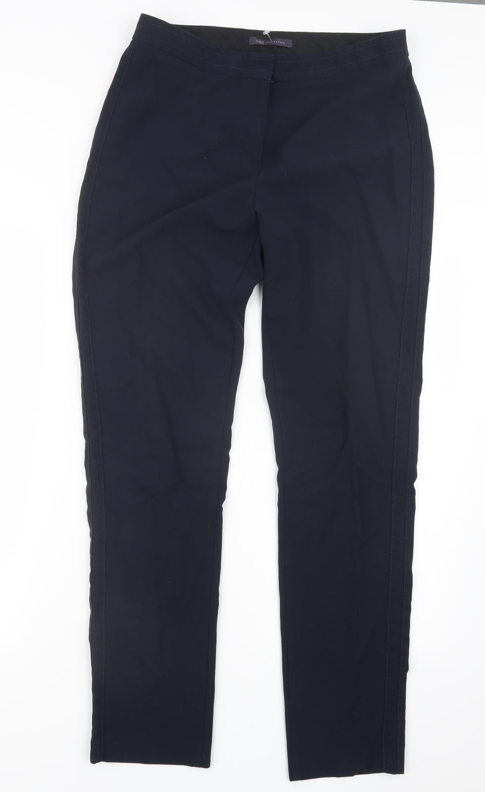 Marks and Spencer Womens Blue   Trousers  Size 12 L31 in