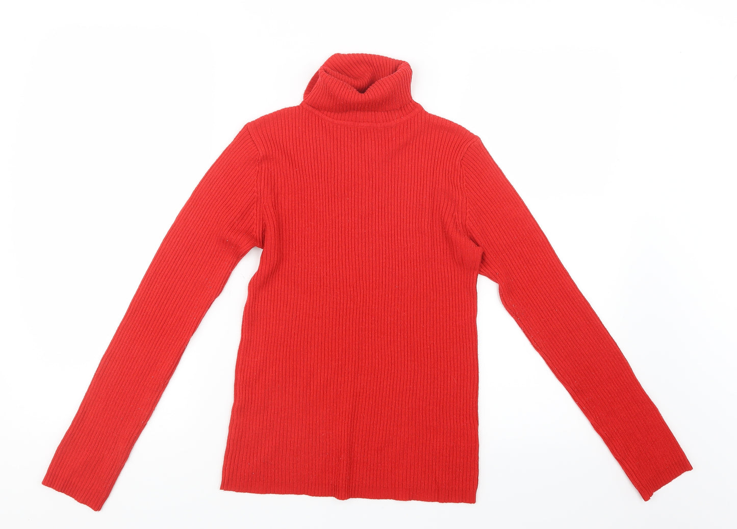 Mia Moda Womens Red  Knit Pullover Jumper Size M