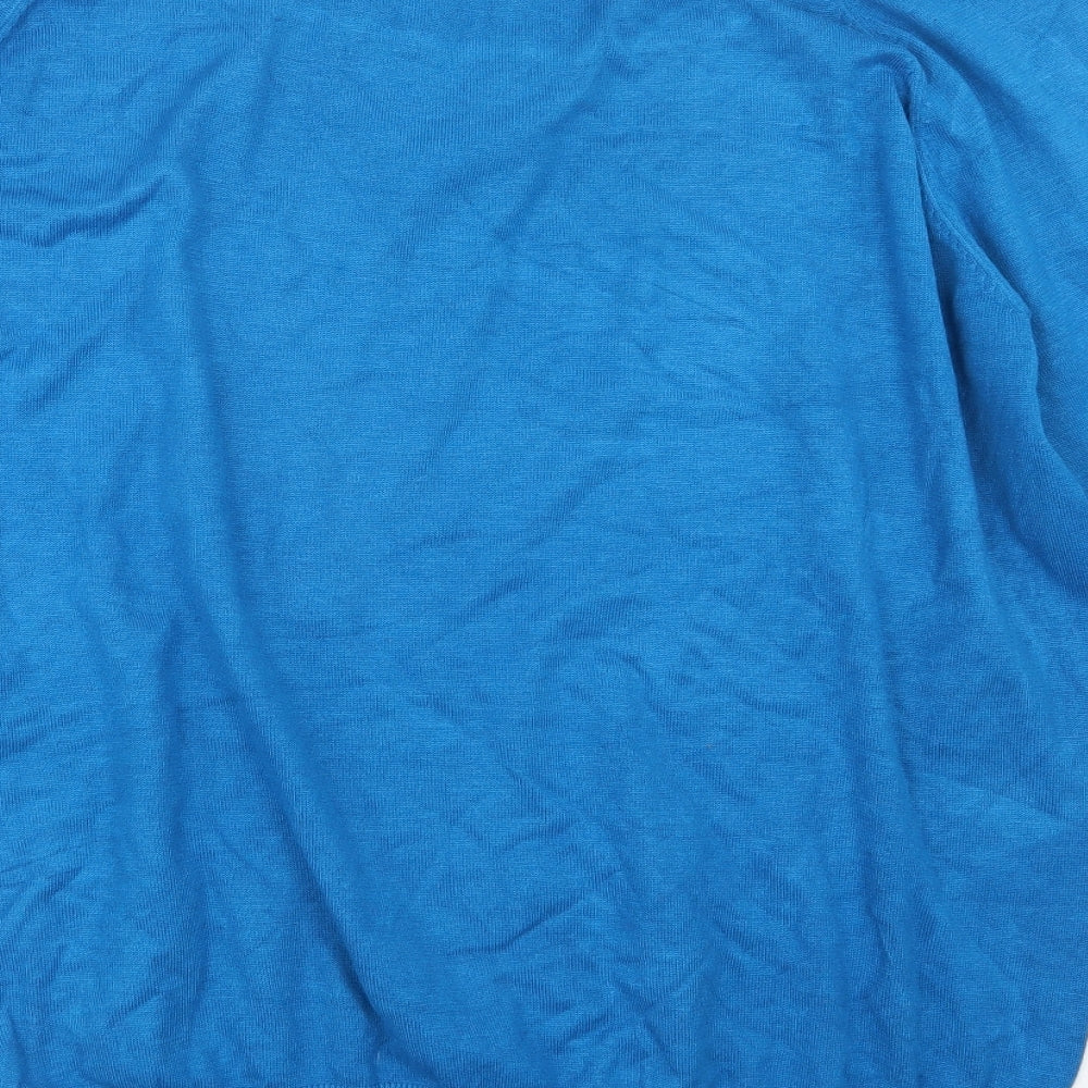 e. Womens Blue  Knit Pullover Jumper Size 30