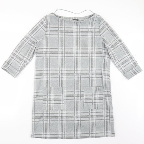 Primark Womens Grey Check  Pullover Jumper Size 14
