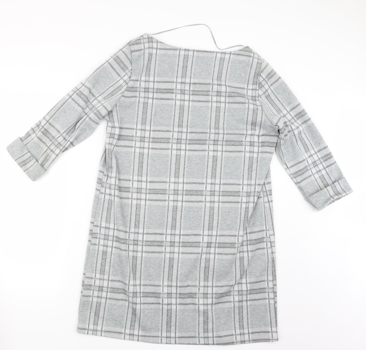 Primark Womens Grey Check  Pullover Jumper Size 14