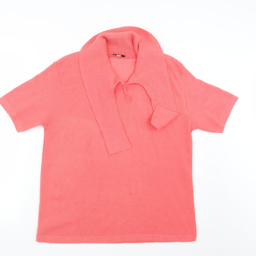 Florida Womens Pink  Knit Pullover Jumper Size M