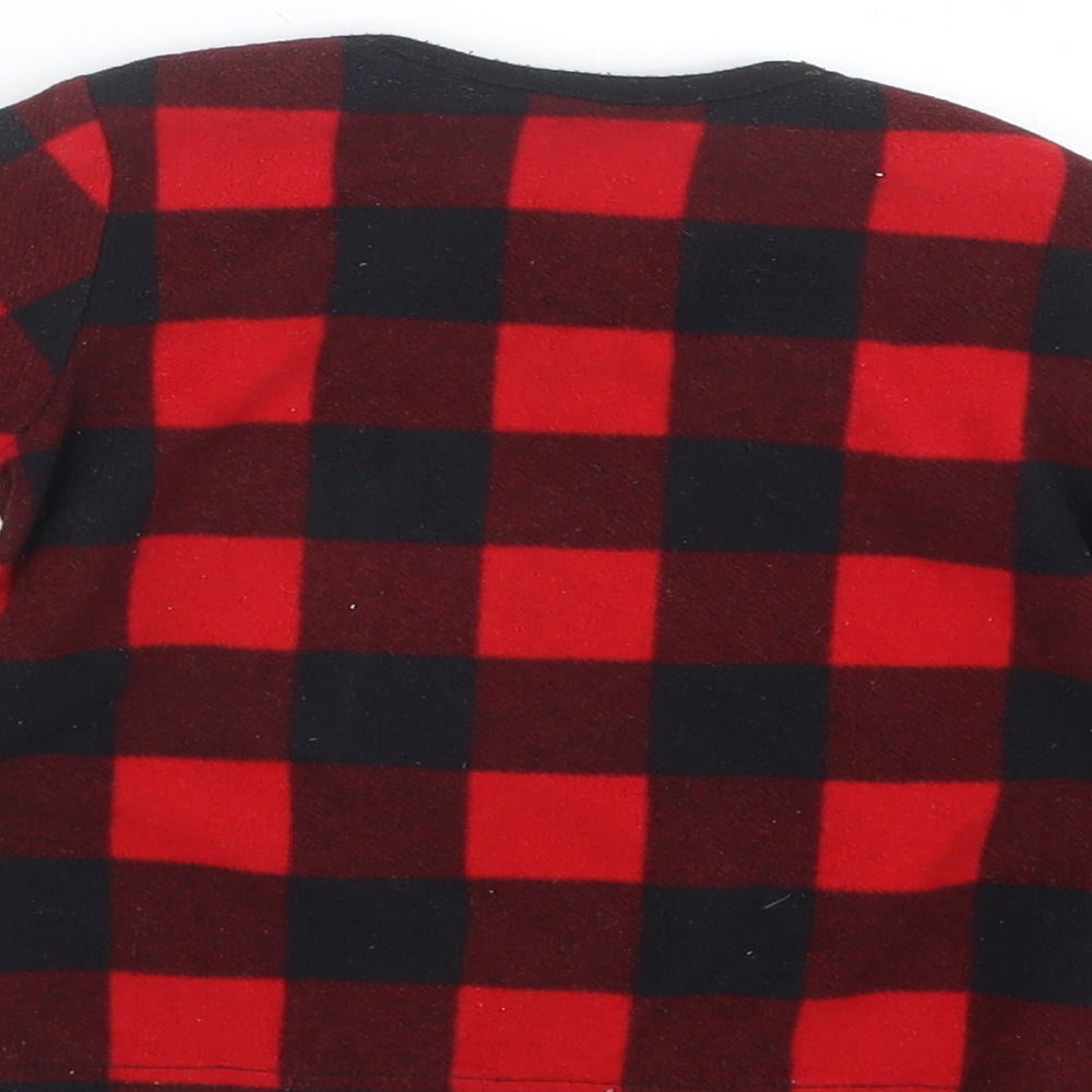 George Boys Red Check  Babydoll Pyjama Top Size 18-24 Months