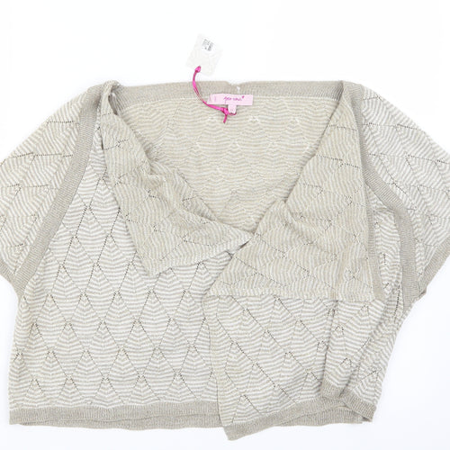 Per Una Womens Gold   Cardigan Jumper Size 18