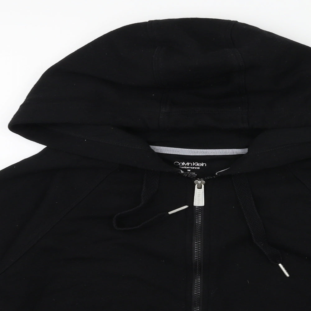 Calvin Klein Womens Black   Full Zip Hoodie Size M