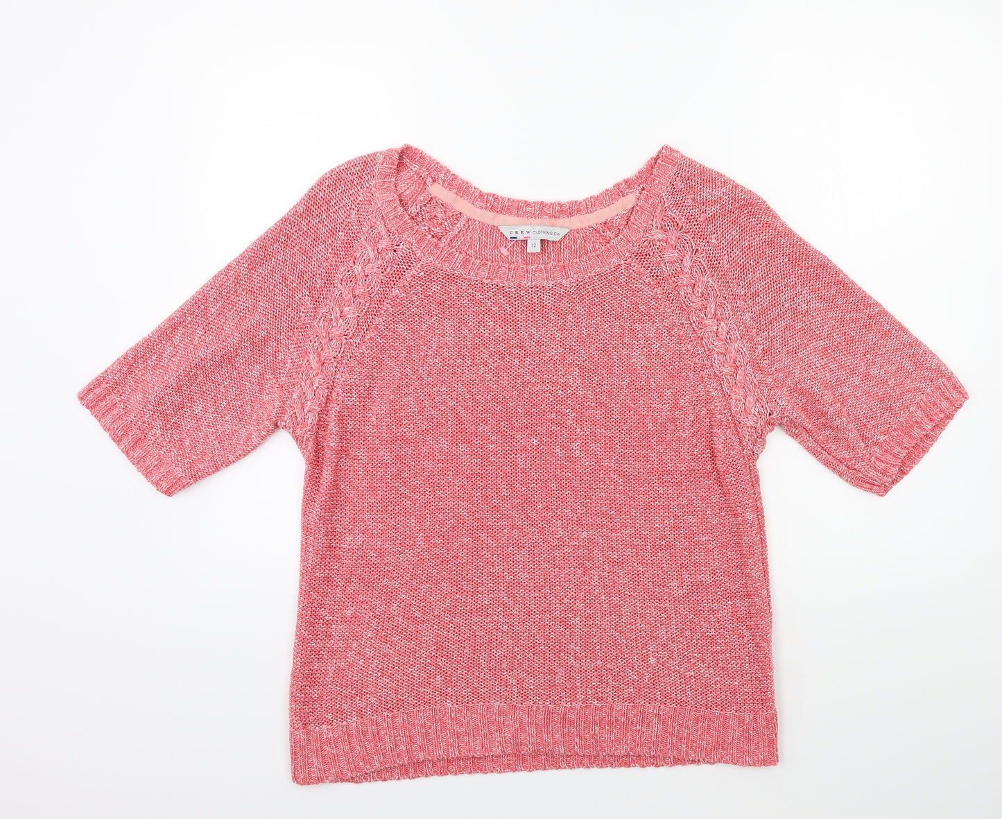 Crew Clothing Womens Pink  Knit Pullover Jumper Size 12
