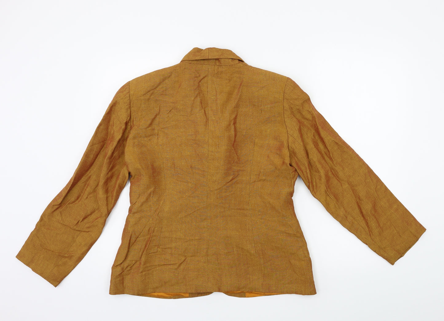 Wallis Womens Gold   Biker Jacket Size 12