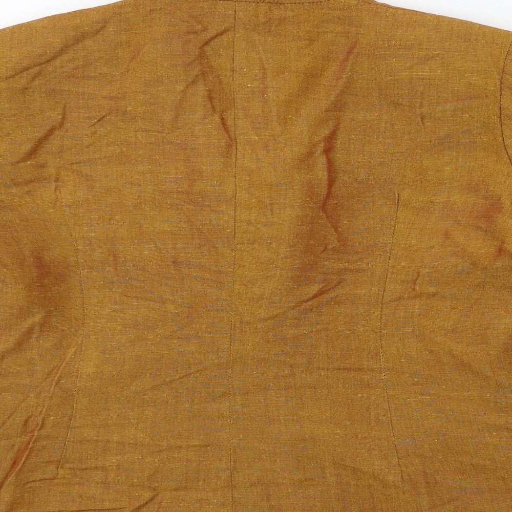 Wallis Womens Gold   Biker Jacket Size 12