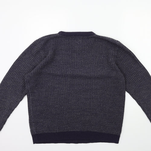 George Mens Blue  Knit Pullover Jumper Size M