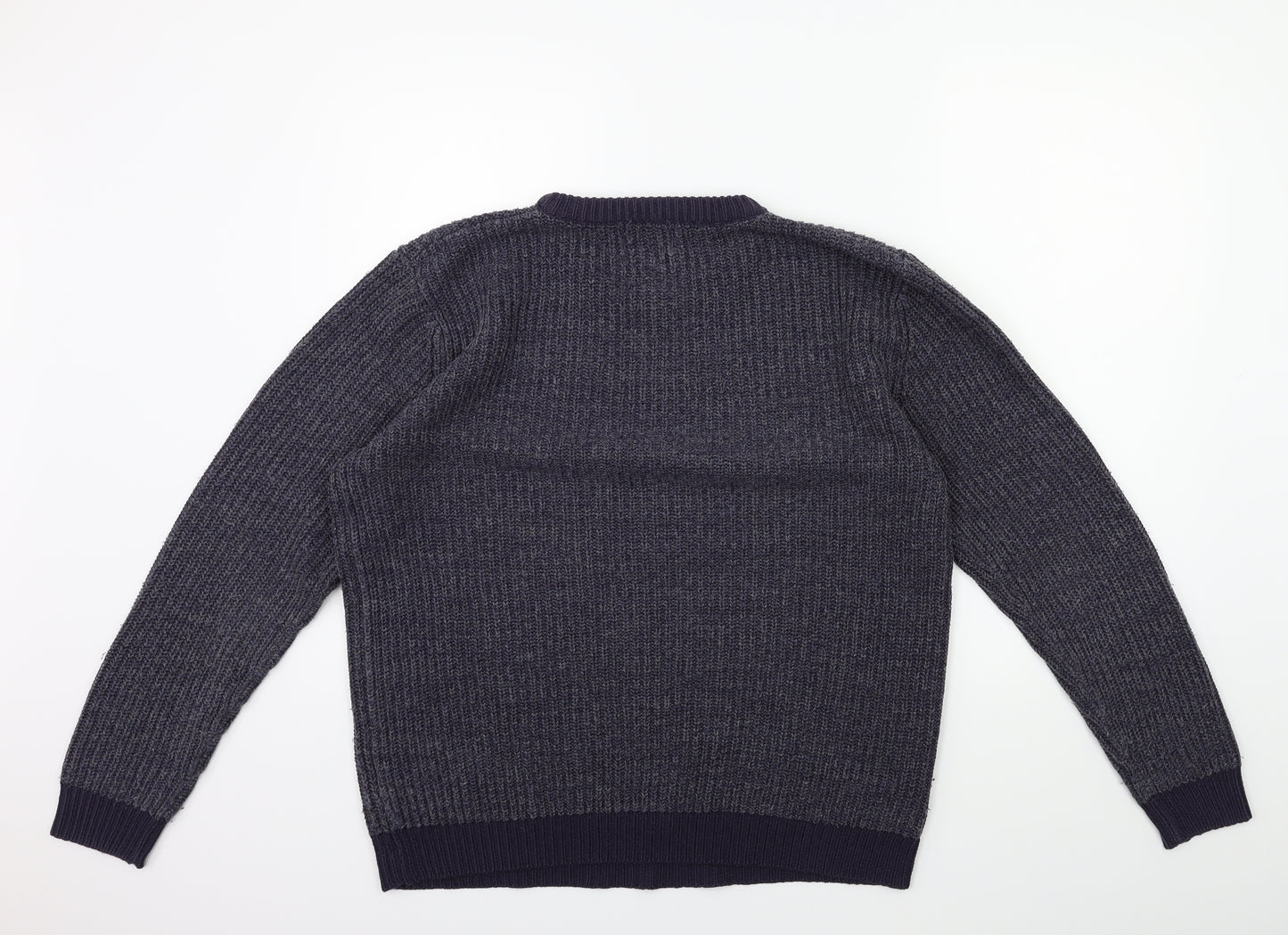 George Mens Blue  Knit Pullover Jumper Size M