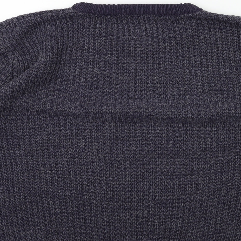George Mens Blue  Knit Pullover Jumper Size M