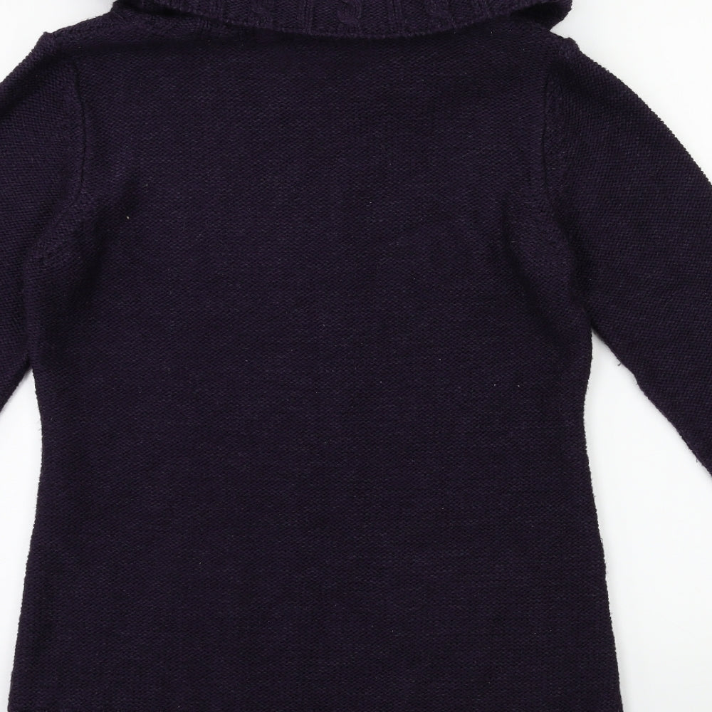 Per Una Womens Purple  Knit Pullover Jumper Size M