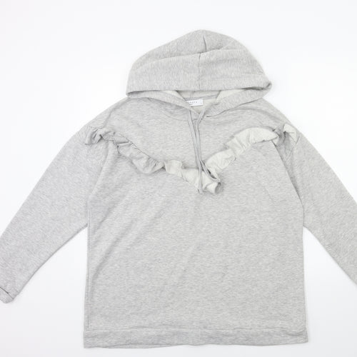 Papaya Womens Grey   Pullover Hoodie Size L