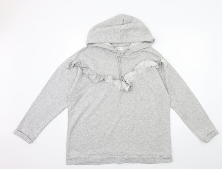 Papaya Womens Grey   Pullover Hoodie Size L